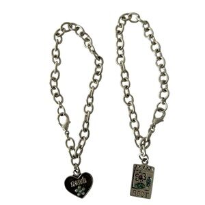 Vintage Y2K Best Friends Charm Friendship Bracelets